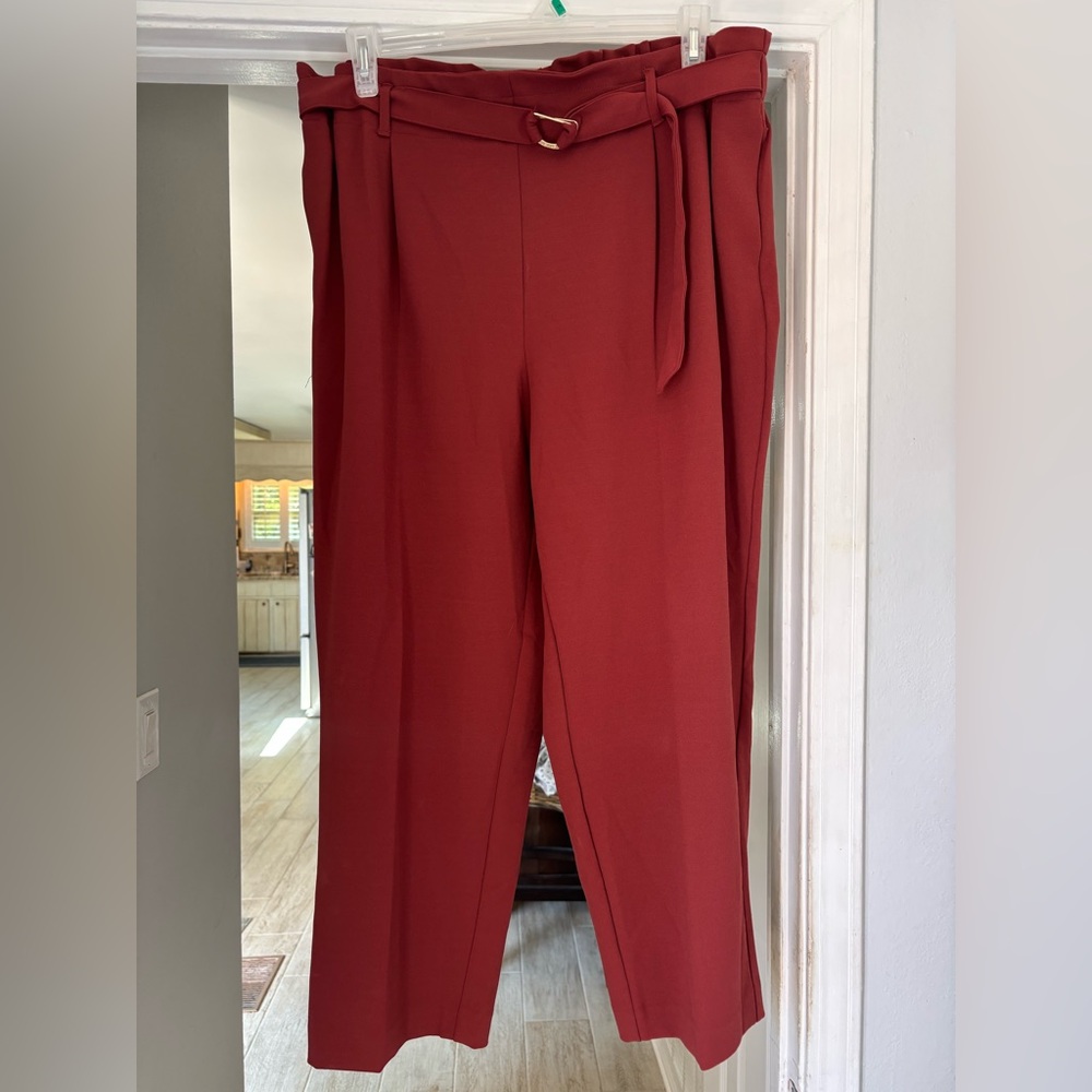 Anne Klein Red Women's Trousers XL